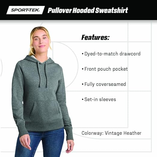 SPORT-TEK Women's Pullover Hooded Sweatshirt